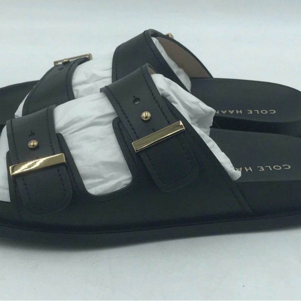 Cole Haan Women's Marisol Footbed Sandal Black LTR Size 7 - Picture 4 of 8